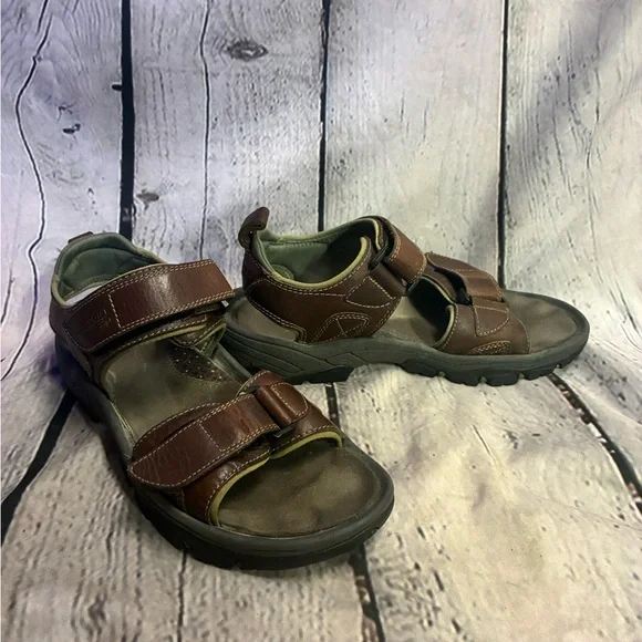 Rockport Rocklake Sandals Men's 7MBrown Leather Sport Outdoor Comfort Hiking GUC - Picture 2 of 10